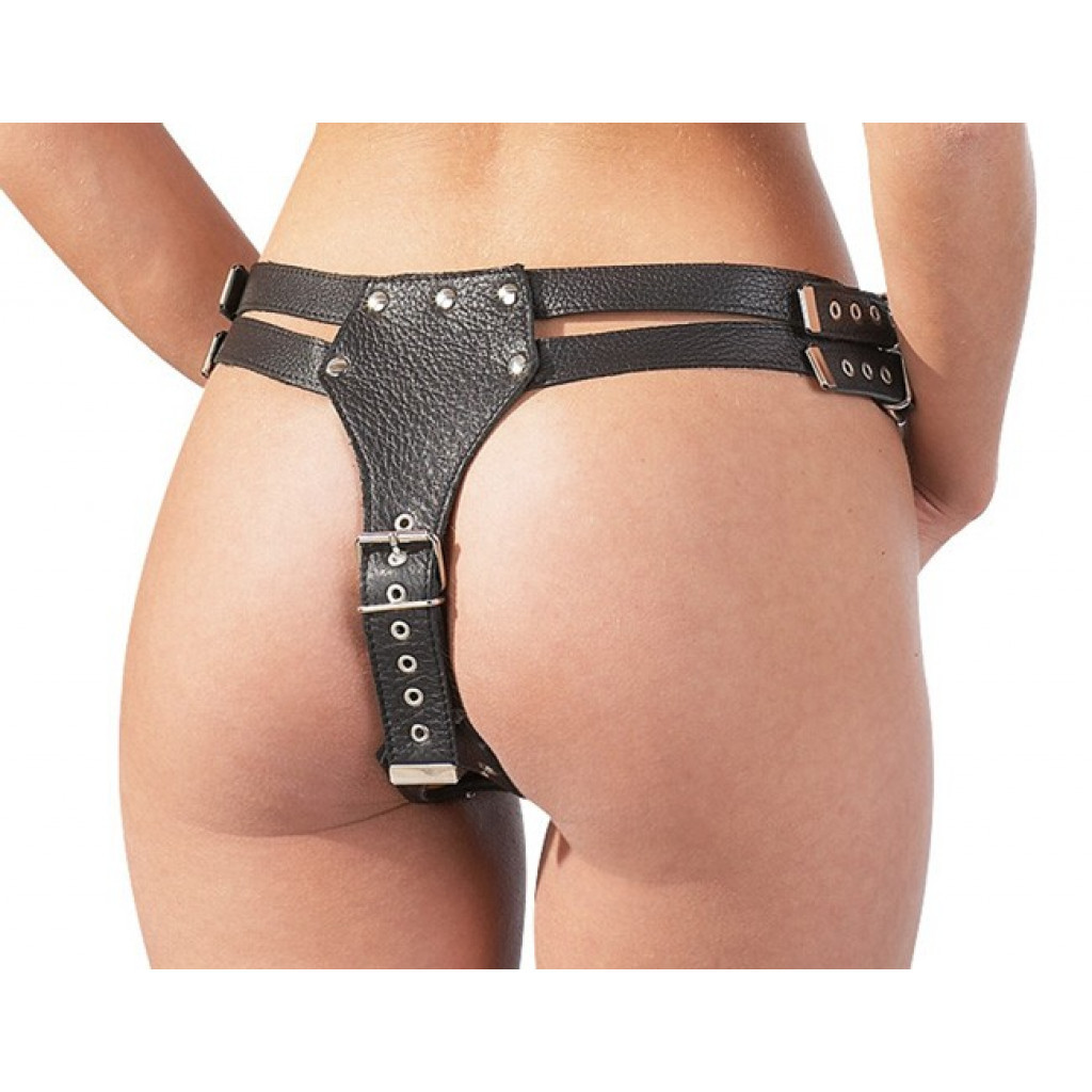Zado Leather String strap-on with three Dildos S-M - Image 3