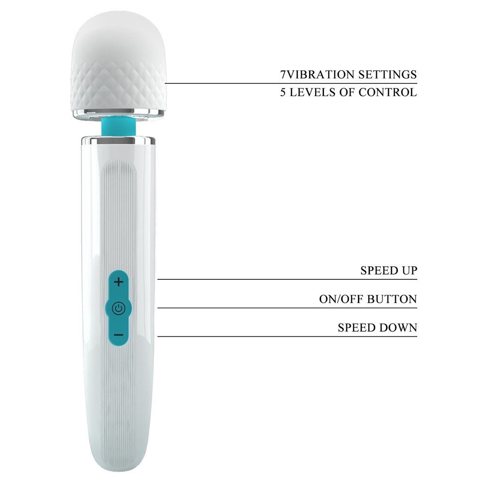 PRETTY LOVE Super Power Aylins Ergonomic Wand Massager - Image 3