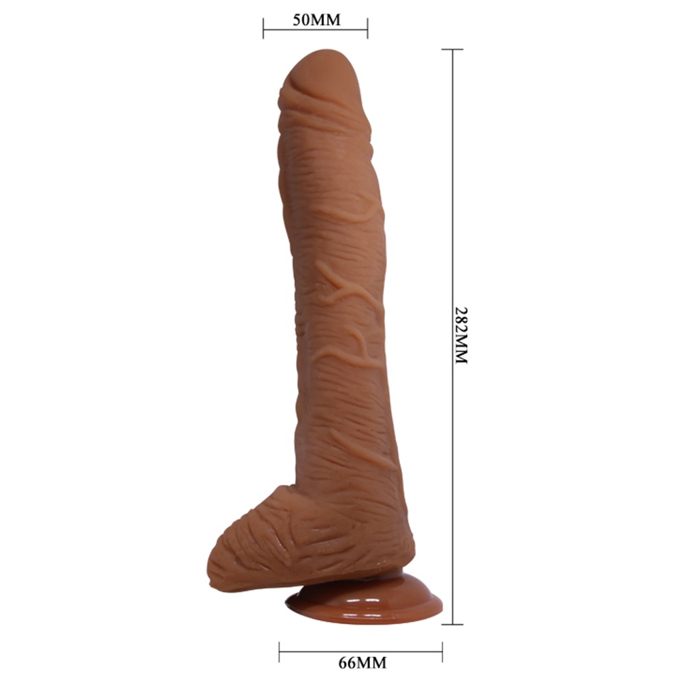 Beautiful Encounter Brown Alex dildo with suction base 10.6 - Image 6