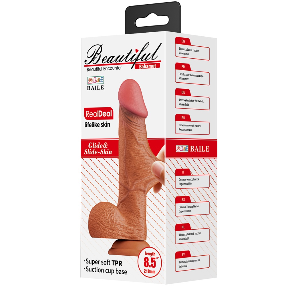 BAILE Bahamut brown dildo with suction base - Image 7