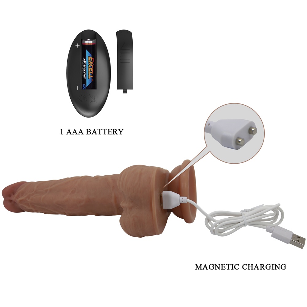 PRETTY LOVE Jonathan R/C thrusting vibrating dildo - Image 4