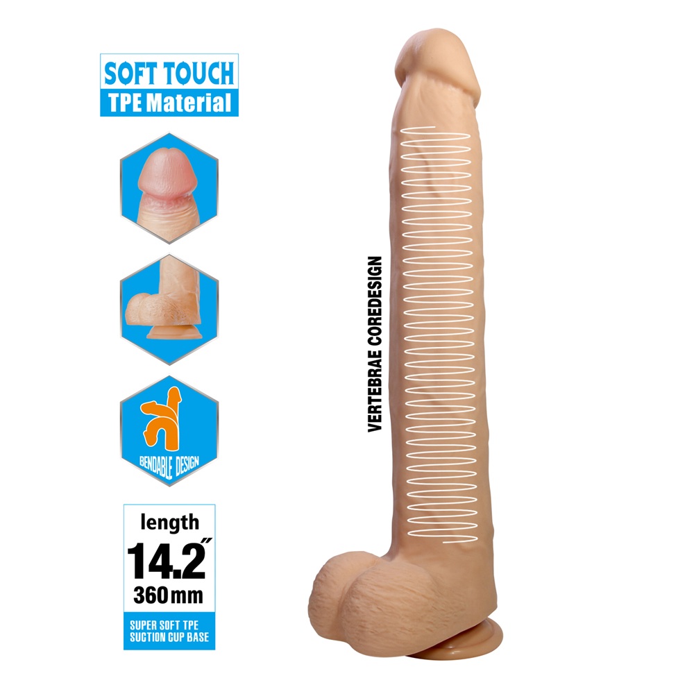 PRETTY LOVE DANNY Long realistic suctioned dildo - Image 7