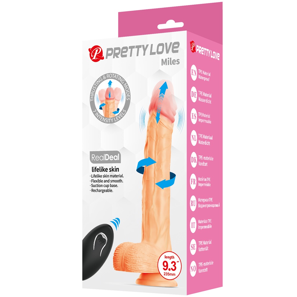 Pretty Love MILES RealDeal thrusting rotating vibrator - Image 7
